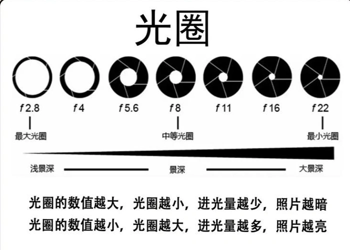 光圈大小对视野的影响