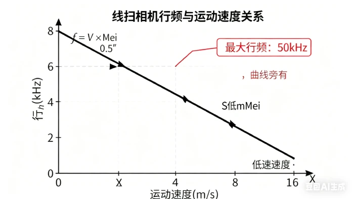 线扫相机行频与运动速度关系函数表