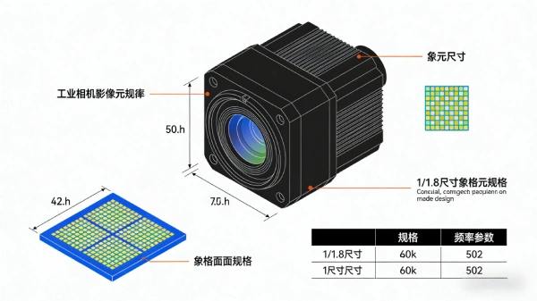 工业相机像元尺寸和频率参数