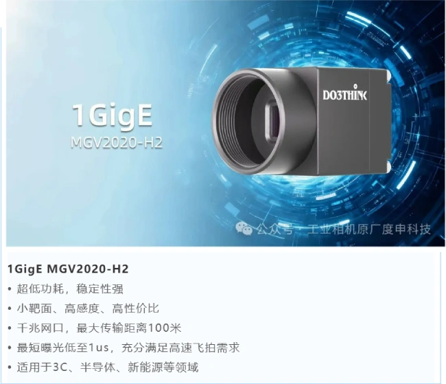 上海VisionCon展示的1G面阵相机