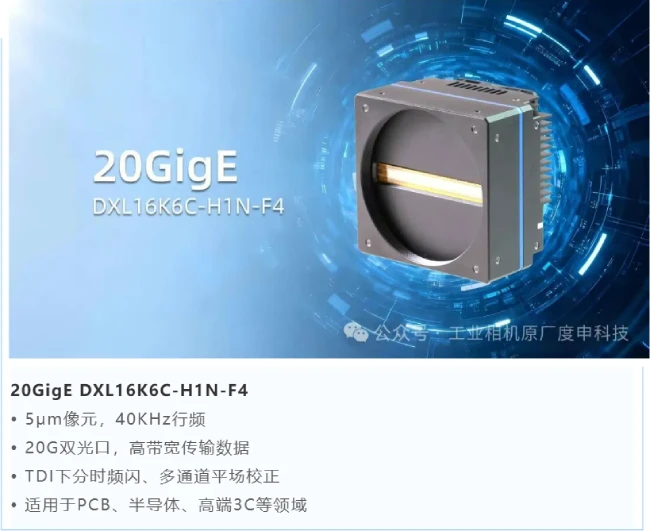 上海VisionCon展示的20G线阵相机